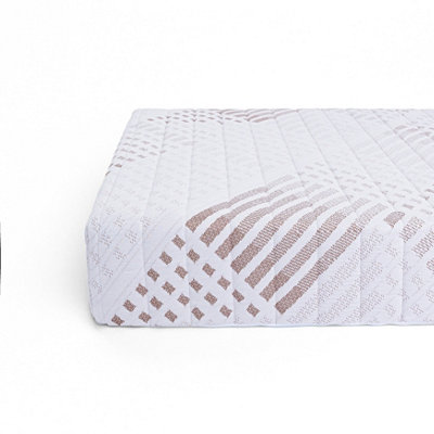 FOAMEX 25 CM, Foam Mattress, Firm Comfort, Hypoallergenic, Cleanable Cover, Silent, No Springs, 4FT Small Double 120 x 190cm