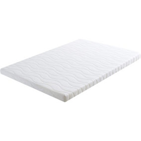 FOAMEX Recon Foam Mattress Topper, 3CM, Firm Comfort, Cleanable Cover, Silent - 4FT Small Double