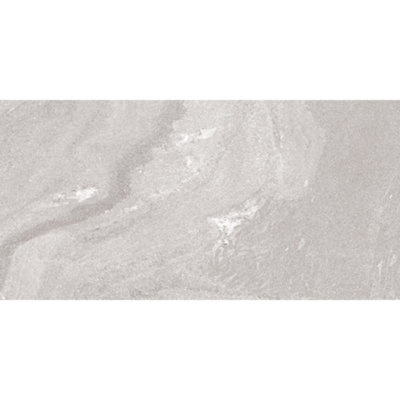 Fog Light Grey Marble Effect Glossy 300mm x 600mm Ceramic Wall Tiles (Pack of 5 w/ Coverage of 0.9m2)