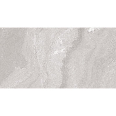 Fog Light Grey Marble Effect Glossy 300mm x 600mm Ceramic Wall Tiles (Pack of 5 w/ Coverage of 0.9m2)