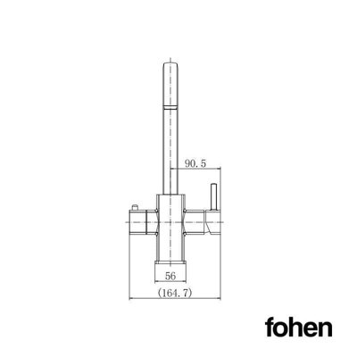 Fohen Figaro Brushed Gold 3 in 1 Instant Boiling Water Tap
