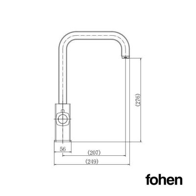 Fohen Figaro Brushed Gold 3 in 1 Instant Boiling Water Tap