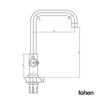 Fohen Flagro Champagne Gold 3 in 1 Instant Boiling Water Tap