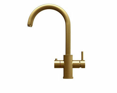 Fohen Florence Brushed Gold 3 in 1 Instant Boiling Water Tap