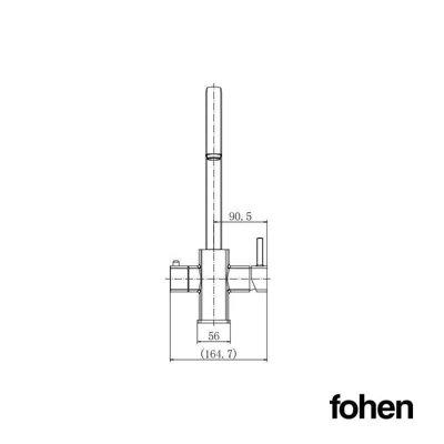 Fohen Florence Brushed Gold 3 in 1 Instant Boiling Water Tap