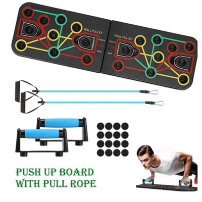 Fold able 14 in 1 Push Up Board Fitness and Muscle Training System