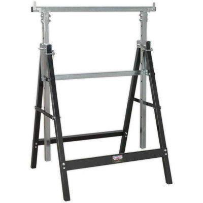 Fold Down Telescopic Trestle - 200kg Capacity - 7 Position Height ...