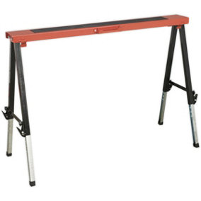 Fold Down Trestle with Adjustable Legs - 150kg Capacity - 630mm to 910mm Height