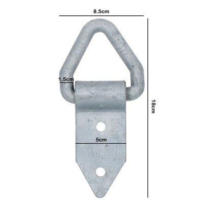 Fold Over Tie Down Lashing Eye / Anchor Point 4 PACK Heavy Duty