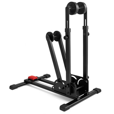 Foldable 2 in 1 Bike Stand Floor and Vertical Bicycle Parking Rack for ...
