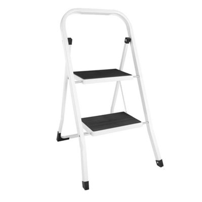Silver Aluminium Step-Up Work Platform Stand, Two Step, Size