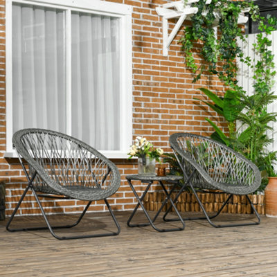 Rattan bistro sets online b&q