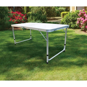 Foldable 4ft Heavy Duty Folding Catering Camping Trestle Picnic Bbq Party Table