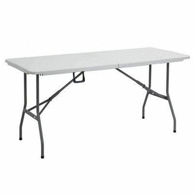 Foldable 6ft Heavy Duty Folding Catering Camping Trestle Picnic Bbq Party Table