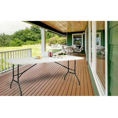 Foldable 6ft Heavy Duty Folding Catering Camping Trestle Picnic Bbq Party Table