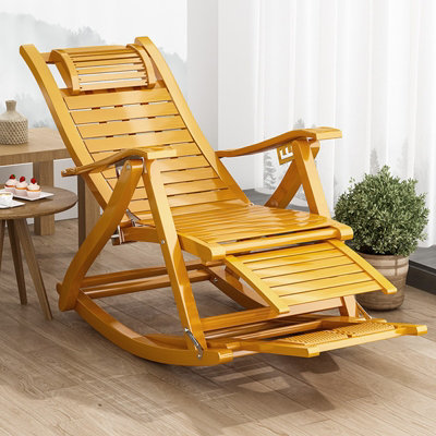 Bamboo store recliner chair