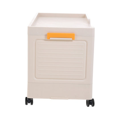 Foldable and Removable Storage Box with Wheels 56cm W x 32cm D x 36cm H