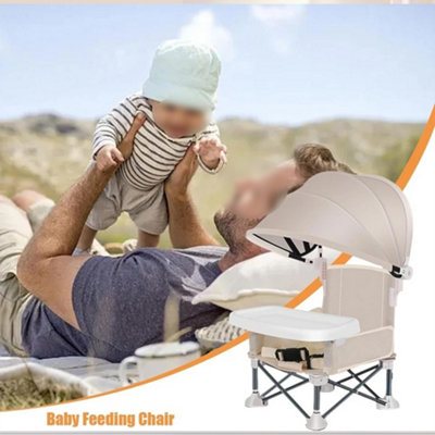 Baby Bouncer AGUDAN Portable Toddler Booster Seat Easy-Fold