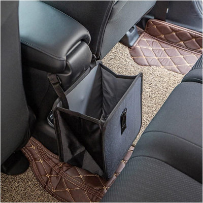 Daeiclru Car Seat Organizer For Toyota Supra GR (A90/A91 MK5 2019-2022) - Black Oxford Cloth Storage Bag Between Seats