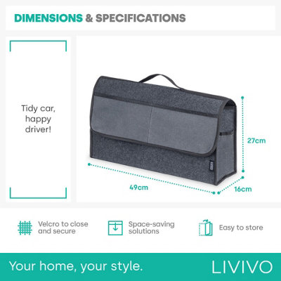 Foldable Car Boot Organiser - Keep Your Vehicle Tidy with This Portable ...
