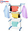 Foldable Clothes Airer - 3 Tier Drying Rack Blue