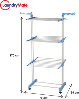 Portable Dryer Foldable 3-Tier Clothes outlets Drying Rack,Digital Automatic Timer