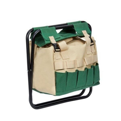 Foldable Hobby Seat - Portable Stool with Metal Frame & Storage Bag for ...