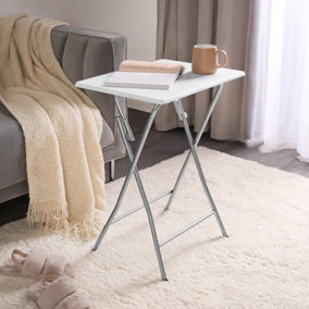 Foldable Metal Side End Table Home Coffee High Living Room Furniture