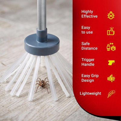 Foldable Spider Catcher 83cm Long Handle Insect Bug Catcher Tool Humane ...