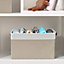 Foldable Storage Basket Toys Cosmetic Sundries Organizer with Lid