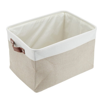 Foldable Storage Basket Toys Cosmetic Sundries Organizer with Lid