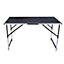 Foldable Table, Adjustable Height Heavy Duty Folding Camping Catering Picnic Trestle Bbq Party Table
