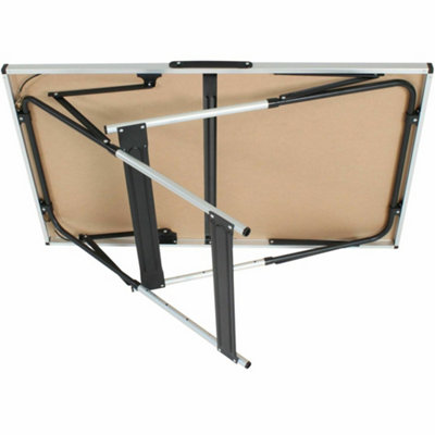 Foldable Table, Adjustable Height Heavy Duty Folding Camping Catering ...