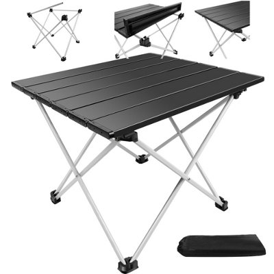 Foldable Camping Table Folding Picnic Camping Charcoal BBQ Grill