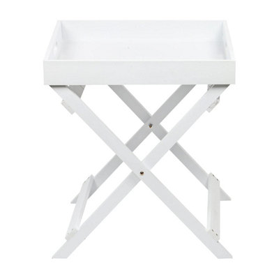 Foldable Wooden Butler Serving Tray with Handles, Portable and ...