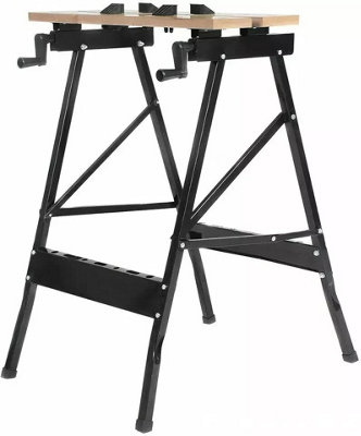 FOLDABLE WORKBENCH PORTABLE WOOD BENCH WORK CLAMPING FOLDING MDF ...