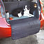 Foldaway Car Boot Bumper Protector Mat - Universal Vehicle Anti-Slip Padded Pet Liner with Hook & Loop Fitting - W81cm x D60cm