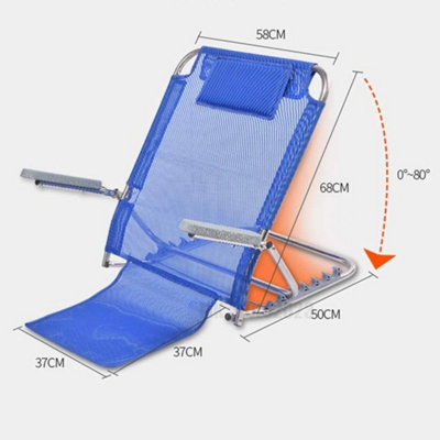 Folding Bed Backrest Adjustable Sit-up Back Rest Disability