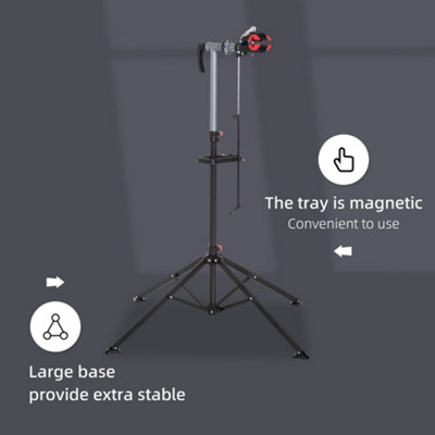 Folding Bike Cycle Bicycle Maintenance Repair Stand Display Rack Tool Adjustable - 5