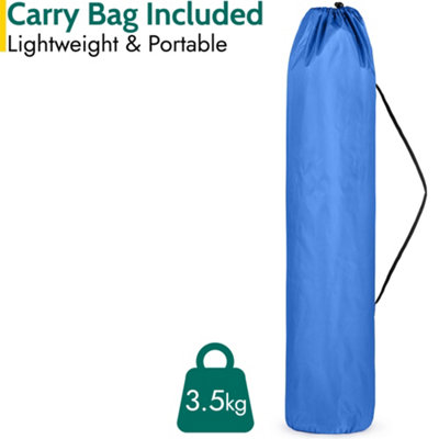 Folding Camping Chair Deluxe Padded High Back Portable Garden Fishing Trail - Blue - 6