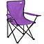 Folding Camping Chair Lightweight Portable With Cup Holder Fishing Outdoor Purple Trail