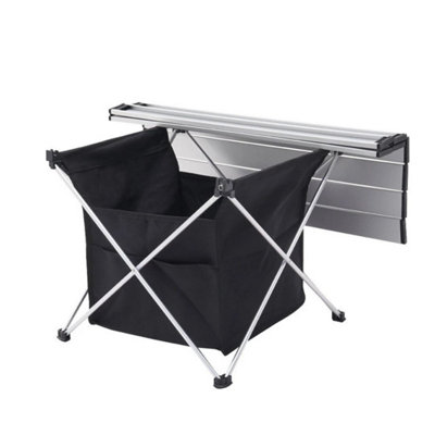 Folding Camping Table Portable Aluminium Desktop Outdoor Picnic with Bag Table Small 39x33x31cm