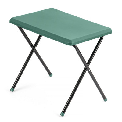 Folding Camping Table Small Lightweight Portable Outdoor Picnic Aluminium Legs Green