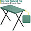 Folding Camping Table Small Lightweight Portable Outdoor Picnic Aluminium Legs Green