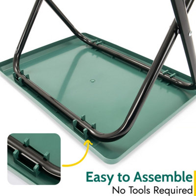 Folding Camping Table Small Lightweight Portable Outdoor Picnic Aluminium Legs Green - 5