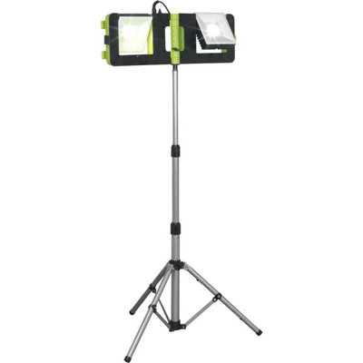 Folding Case Floodlight & Tripod Stand - 60W COB LED - IP44 Rated - 4800 Lumens