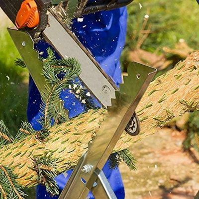 Folding Chain Saw Horse Log Holder Sawing Cutting Stand Galvanized ...