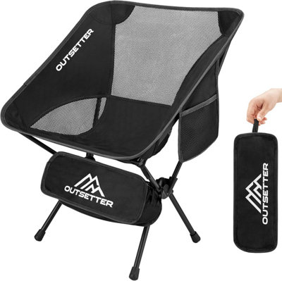 Folding Chair Compact Portable Ultralight Fishing Camping Chair with Carry Bag - 1 Chair