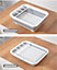 Folding Dish Drying Rack for Kitchen Counter Grey