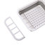 Folding Dish Drying Rack for Kitchen Counter Grey